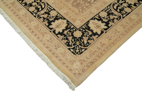Tebriz Beige Classic Cotton Wool Handmade Area Rug 10'1'' x 13'10''