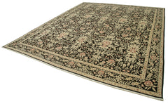 Tebriz Beige Classic Cotton Wool Handmade Area Rug 11'10'' x 13'8''