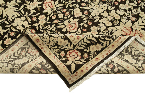 Tebriz Beige Classic Cotton Wool Handmade Area Rug 11'10'' x 13'8''