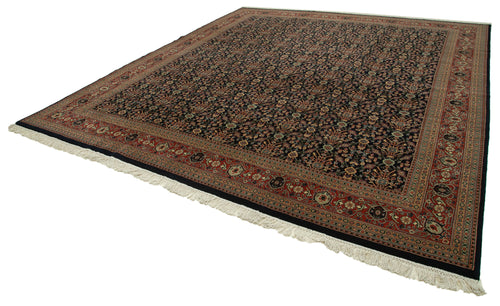 Tebriz Brown Classic Cotton Wool Handmade Area Rug 11'5'' x 12'2''