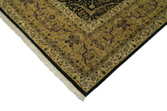 Tebriz Yellow Classic Cotton Wool Handmade Area Rug 9'9'' x 13'11''