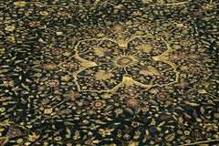 Tebriz Yellow Classic Cotton Wool Handmade Area Rug 9'9'' x 13'11''