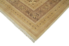 Tebriz Beige Classic Cotton Wool Handmade Area Rug 10'0'' x 13'8''