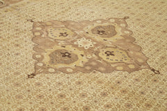 Tebriz Beige Classic Cotton Wool Handmade Area Rug 10'0'' x 13'8''