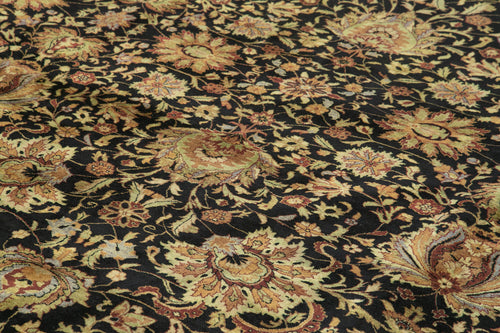 Tebriz Brown Classic Cotton Wool Handmade Area Rug 11'11'' x 14'9''