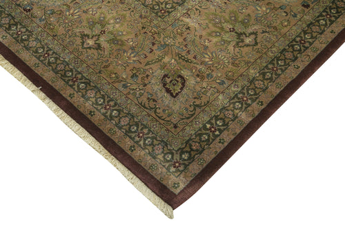 Tebriz Brown Classic Cotton Wool Handmade Area Rug 11'8'' x 17'11''