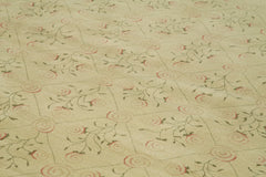 Handmade Area Rug - Tebriz Beige Classic Cotton Wool Rug 12'0'' x 15'1'' by Agacan