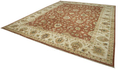 Handmade Area Rug – Classic Beige Turkish Hand Knotted Cotton Wool Carpet 12'x15'