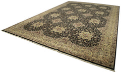 Tebriz Beige Classic Cotton Wool Handmade Area Rug 11'9'' x 17'7''
