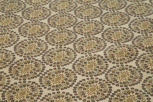 Tebriz Beige Classic Cotton Wool Handmade Area Rug 12'3'' x 14'11''