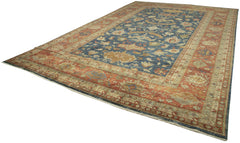 Tebriz Beige Classic Cotton Wool Handmade Area Rug 12'0'' x 17'5''