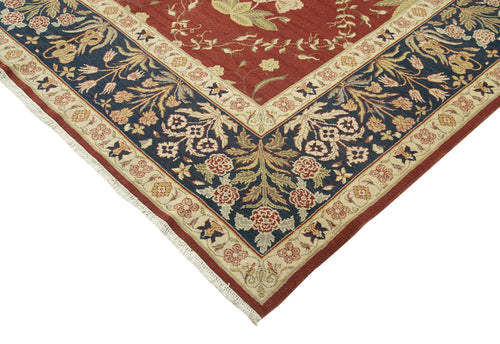 Tebriz Beige Classic Cotton Wool Handmade Area Rug 11'5'' x 16'6''