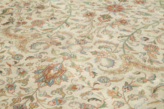 Tebriz Beige Classic Cotton Wool Handmade Area Rug 11'11'' x 17'11''