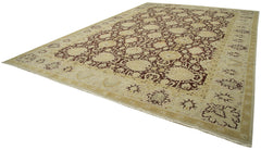 Tebriz Beige Classic Cotton Wool Handmade Area Rug 13'0'' x 18'9''
