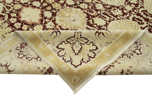 Tebriz Beige Classic Cotton Wool Handmade Area Rug 13'0'' x 18'9''