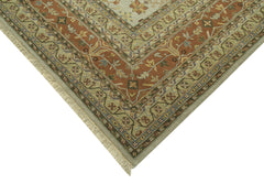 Tebriz Beige Classic Cotton Wool Handmade Area Rug 11'11'' x 14'9''