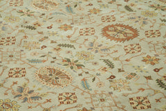 Tebriz Beige Classic Cotton Wool Handmade Area Rug 11'11'' x 14'9''