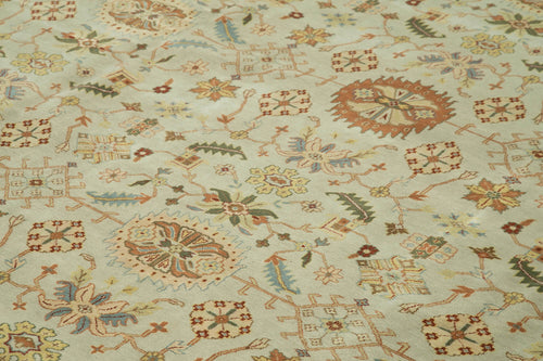 Tebriz Beige Classic Cotton Wool Handmade Area Rug 11'11'' x 14'9''