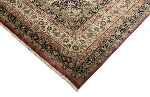 Tebriz Beige Classic Cotton Wool Handmade Area Rug 12'2'' x 17'11''