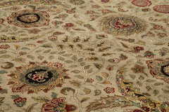 Tebriz Beige Classic Cotton Wool Handmade Area Rug 12'3'' x 15'2''