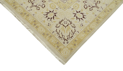 Tebriz Beige Classic Cotton Wool Handmade Area Rug 11'11'' x 15'0''