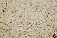 Tebriz Beige Classic Cotton Wool Handmade Area Rug 11'11'' x 15'0''