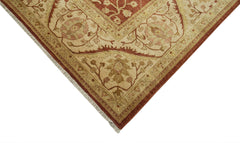 Tebriz Red Classic Cotton Wool Handmade Area Rug 12'0'' x 14'7''