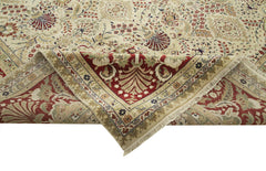 Tebriz Beige Classic Cotton Wool Handmade Area Rug 12'1'' x 15'1''