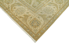 Tebriz Beige Classic Cotton Wool Handmade Area Rug 12'0'' x 14'11''