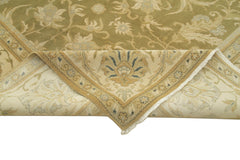 Tebriz Beige Classic Cotton Wool Handmade Area Rug 12'0'' x 14'11''