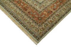 Tebriz Green Classic Cotton Wool Handmade Area Rug 11'11'' x 18'0''