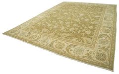 Tebriz Beige Classic Cotton Wool Handmade Area Rug 11'9'' x 15'10''