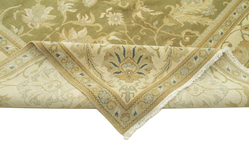 Tebriz Beige Classic Cotton Wool Handmade Area Rug 11'9'' x 15'10''