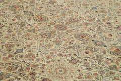 Tebriz Beige Classic Cotton Wool Handmade Area Rug 12'0'' x 14'11''