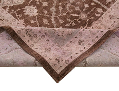 Tebriz Pink Classic Cotton Wool Handmade Area Rug 11'11'' x 14'9''