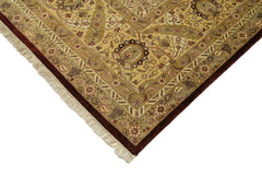 Tebriz Yellow Classic Cotton Wool Handmade Area Rug 11'11'' x 14'9''