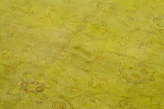 Tebriz Yellow Classic Cotton Wool Handmade Area Rug 7'10'' x 21'1''