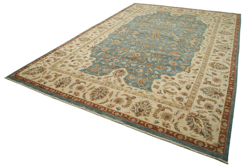 Tebriz Beige Classic Cotton Wool Handmade Area Rug 11'11'' x 17'11''