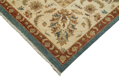 Tebriz Beige Classic Cotton Wool Handmade Area Rug 11'11'' x 17'11''