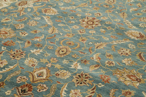 Tebriz Beige Classic Cotton Wool Handmade Area Rug 11'11'' x 17'11''