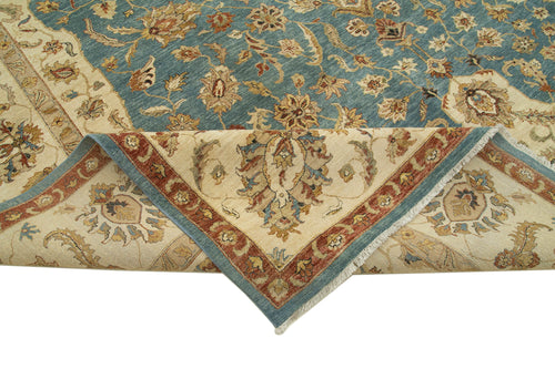 Tebriz Beige Classic Cotton Wool Handmade Area Rug 11'11'' x 17'11''