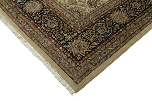Tebriz Beige Classic Cotton Wool Handmade Area Rug 11'9'' x 17'11''