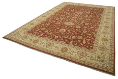 Tebriz Beige Classic Cotton Wool Handmade Area Rug 12'2'' x 18'1''
