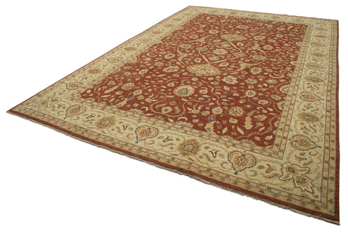 Tebriz Beige Classic Cotton Wool Handmade Area Rug 12'2'' x 18'1''