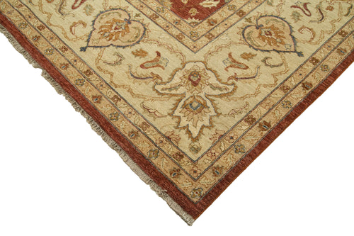 Tebriz Beige Classic Cotton Wool Handmade Area Rug 12'2'' x 18'1''