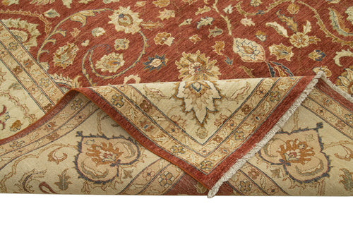 Tebriz Beige Classic Cotton Wool Handmade Area Rug 12'2'' x 18'1''