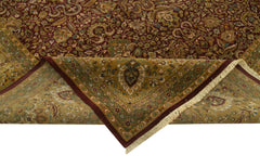 Tebriz Red Classic Cotton Wool Handmade Area Rug 12'3'' x 15'2''