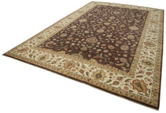 Tebriz Beige Classic Cotton Wool Handmade Area Rug 11'10'' x 17'11''
