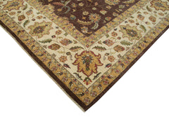 Tebriz Beige Classic Cotton Wool Handmade Area Rug 11'10'' x 17'11''
