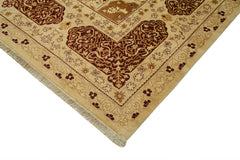 Tebriz Beige Classic Cotton Wool Handmade Area Rug 12'0'' x 15'1''